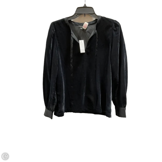 Top Long Sleeve By Ann Taylor In Black, Size: S