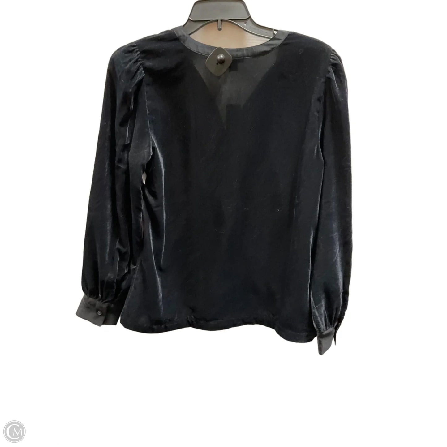 Top Long Sleeve By Ann Taylor In Black, Size: S
