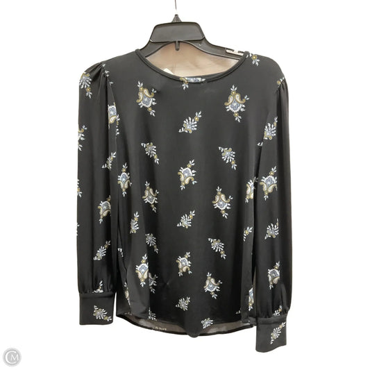 Top Long Sleeve By Ann Taylor In Black, Size: Xs