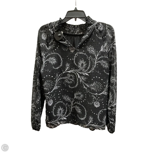 Top Long Sleeve By Ann Taylor In Black, Size: Xs