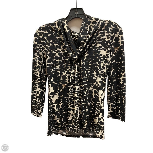 Top Long Sleeve By Premise In Animal Print, Size: S