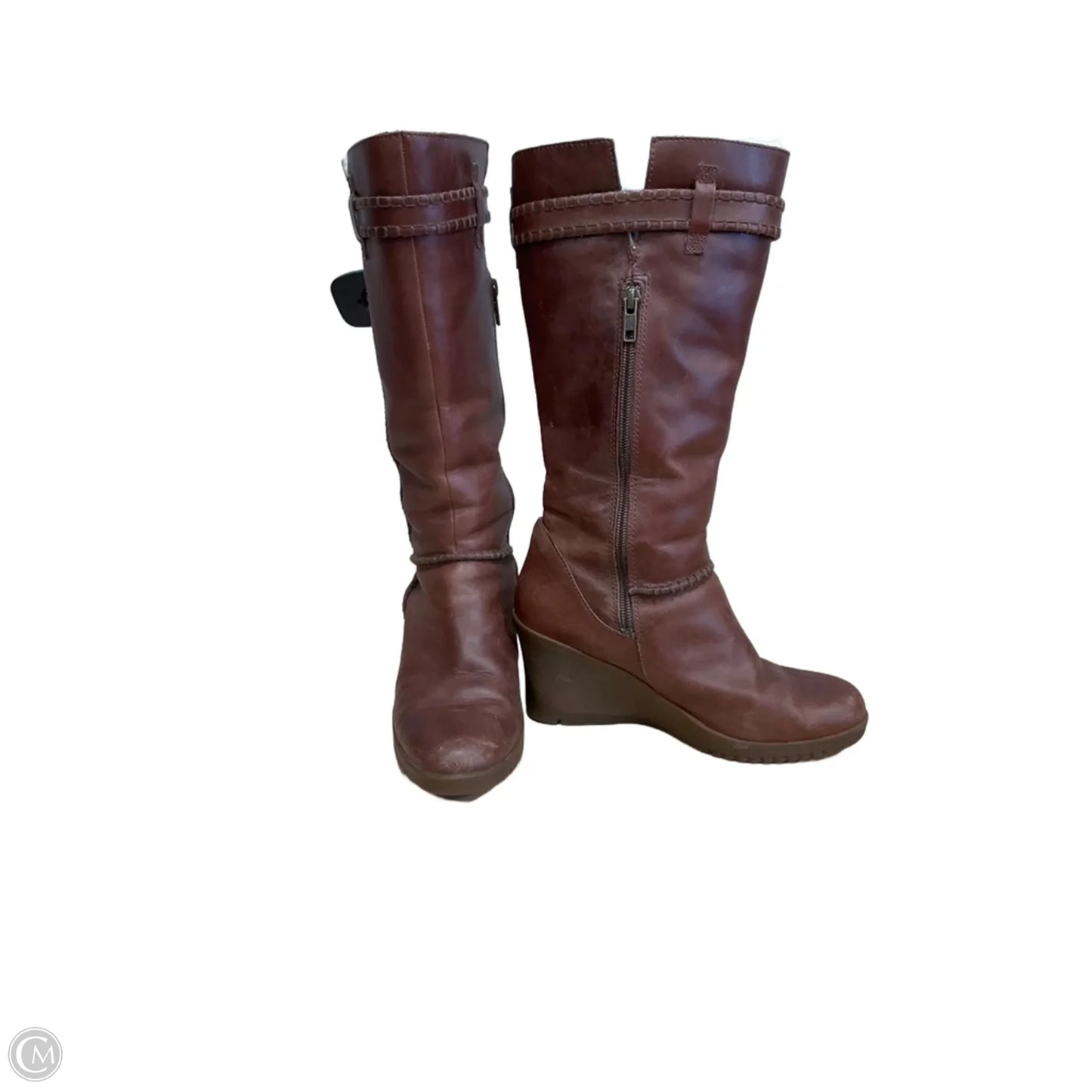 Boots Designer By Ugg In Brown, Size: 8