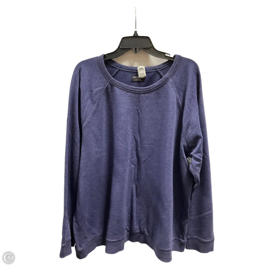 Athletic Sweatshirt Crewneck By Lane Bryant In Blue, Size: 3x