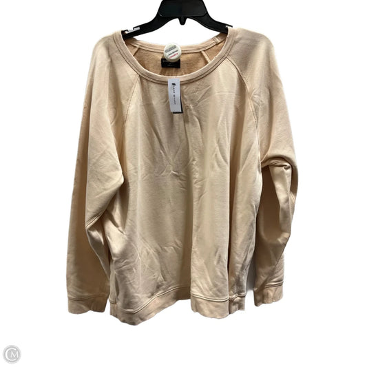 Athletic Sweatshirt Crewneck By Lane Bryant In Tan, Size: 2x