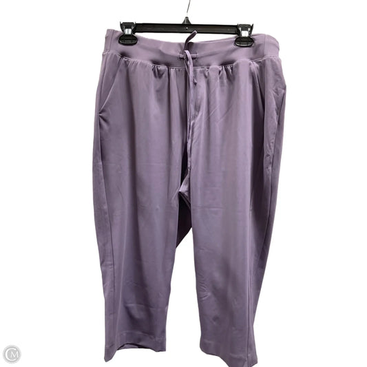 Athletic Pants By Lane Bryant In Purple, Size: Xl