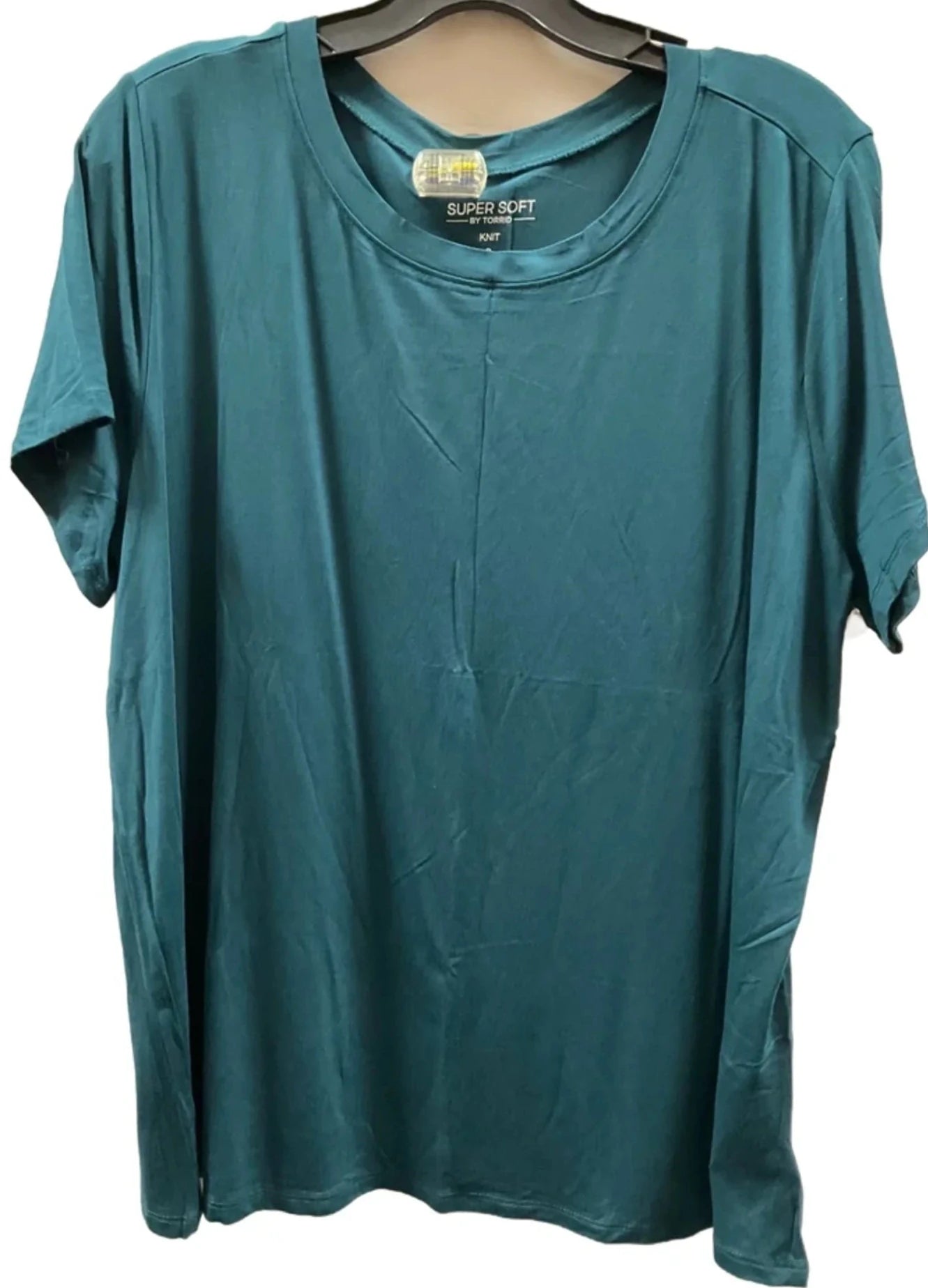 Top Short Sleeve Basic By Torrid In Teal, Size: 2x