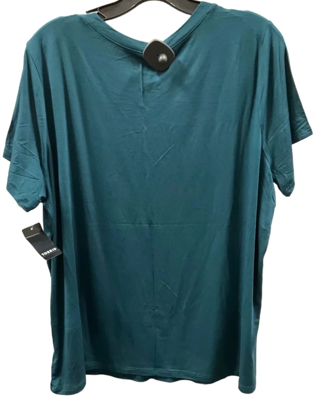 Top Short Sleeve Basic By Torrid In Teal, Size: 2x