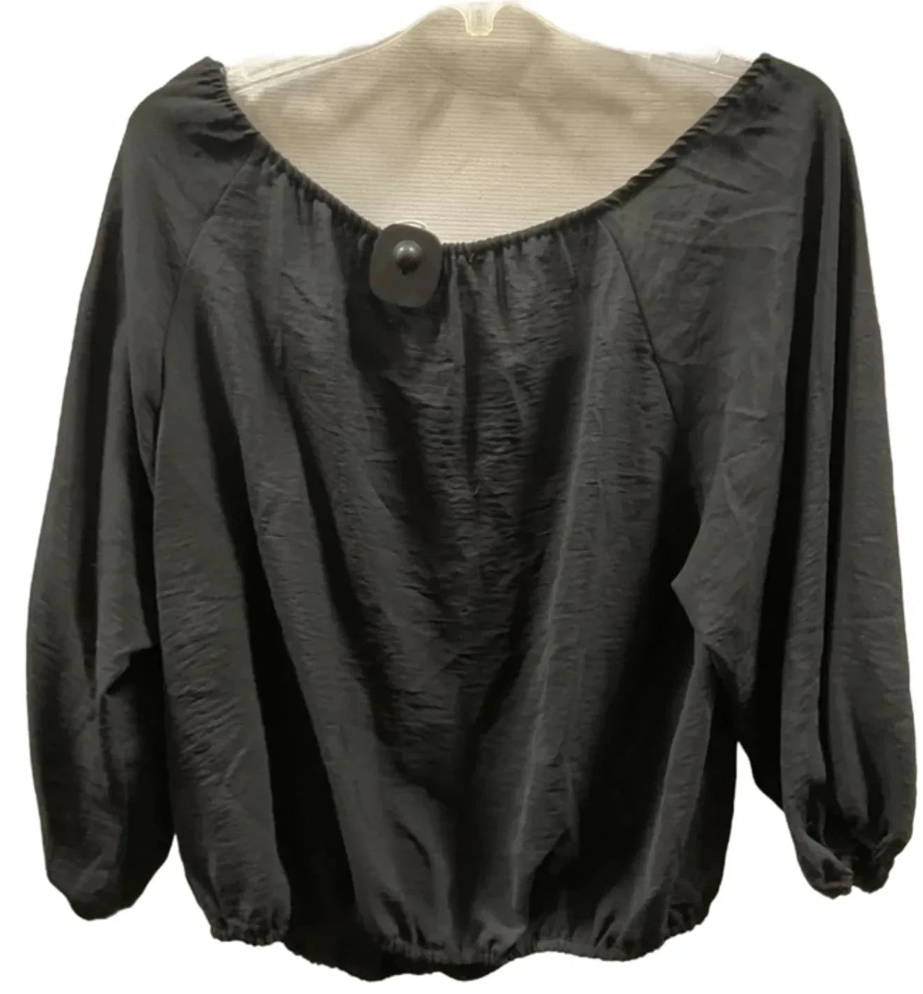 Top Short Sleeve By Ee Some In Black, Size: S