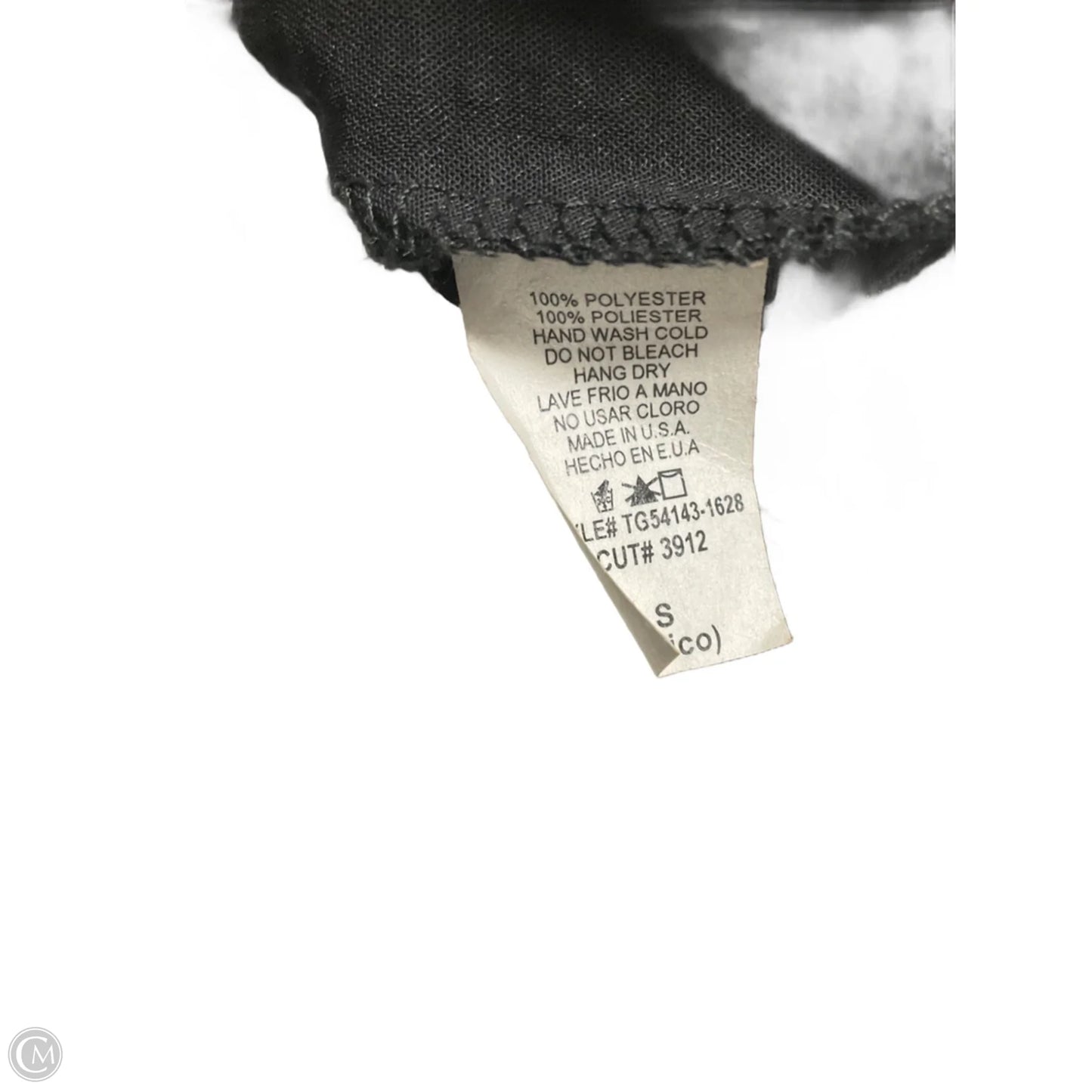 Top Short Sleeve By Ee Some In Black, Size: S