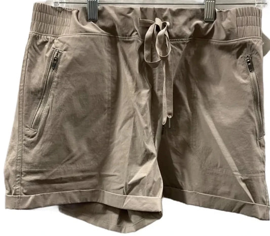 Athletic Shorts By Marika In Tan, Size: M