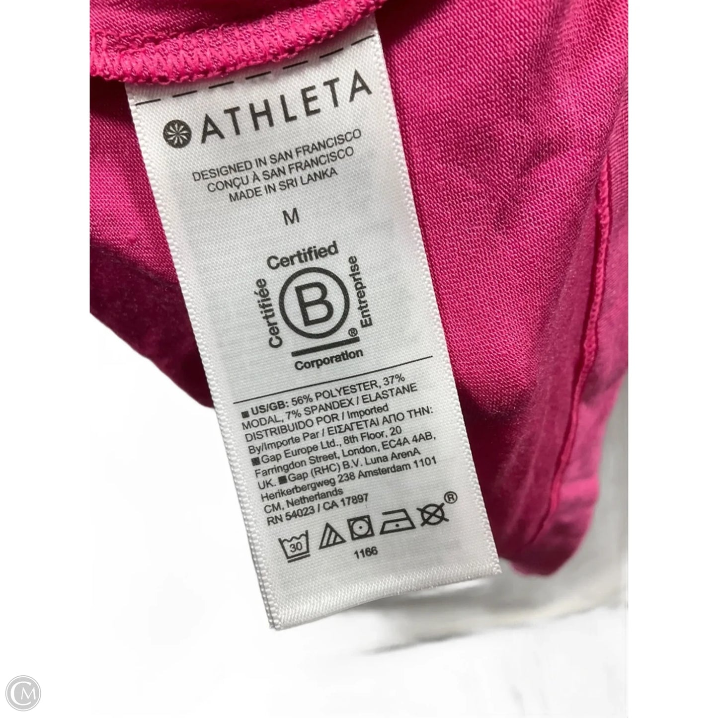 Athletic Tank Top By Athleta In Pink, Size: M