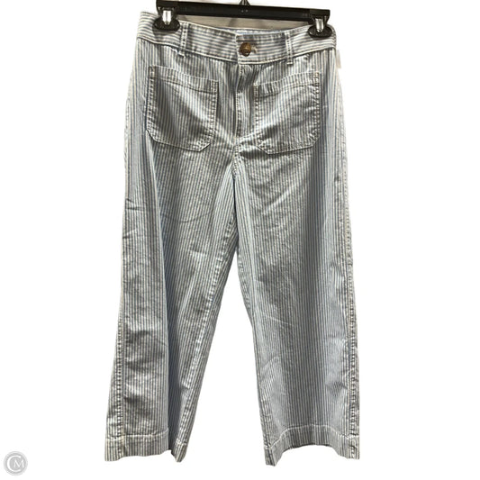 Pants Cropped By Loft In Striped Pattern, Size: 2p