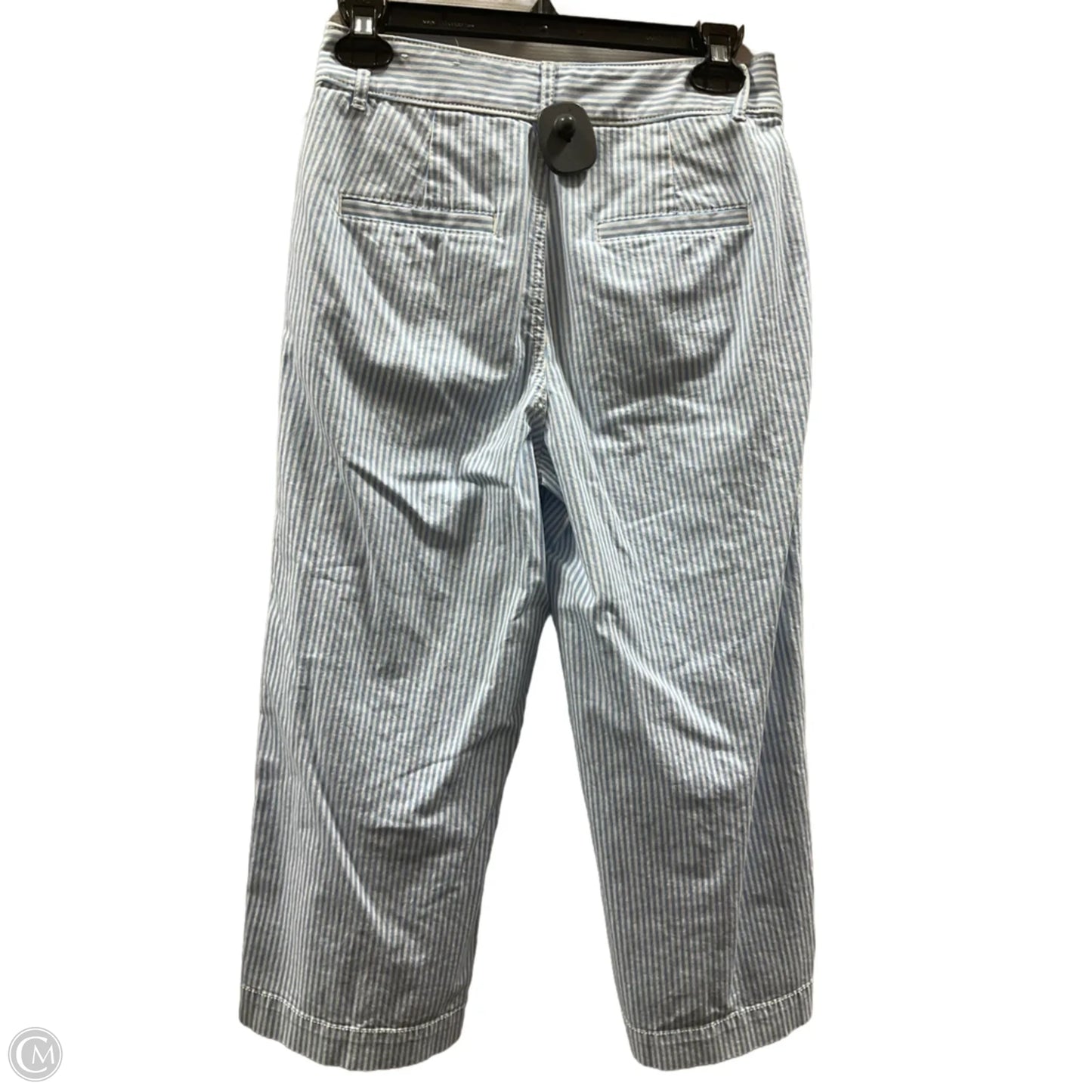 Pants Cropped By Loft In Striped Pattern, Size: 2p