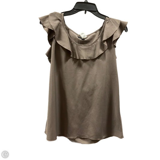 Top Sleeveless By Banana Republic In Tan, Size: M