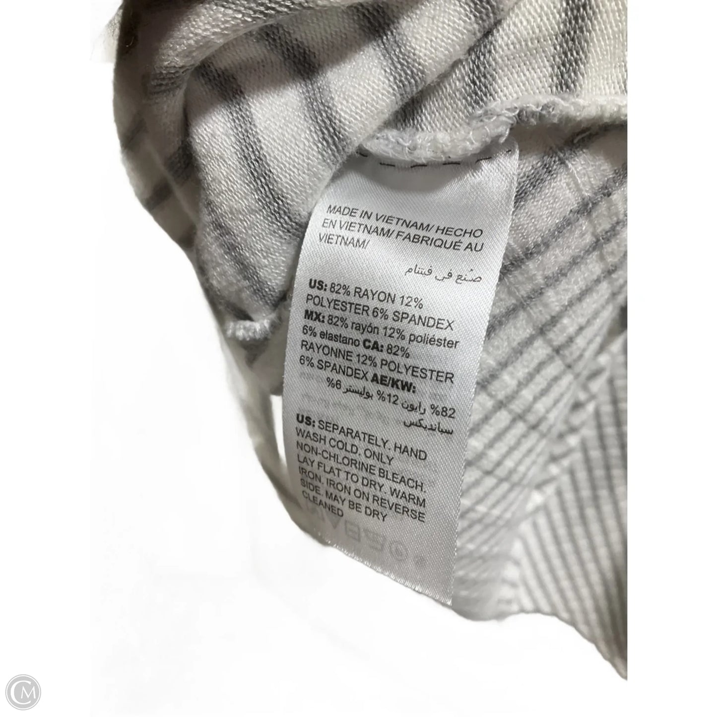 Cardigan By Chicos In Striped Pattern, Size: Xl