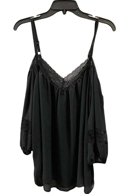 Top Short Sleeve By Torrid In Black, Size: 2x