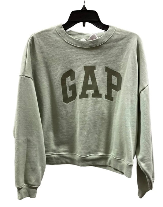 Sweatshirt Crewneck By Gap In Green, Size: M