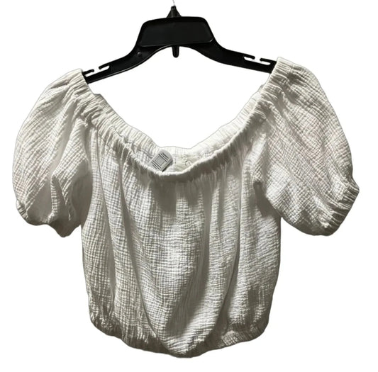 Top Short Sleeve By Joie In White, Size: M
