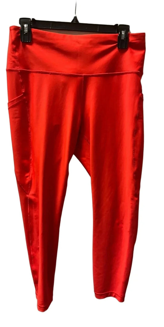 Athletic Leggings By Athleta In Orange, Size: L