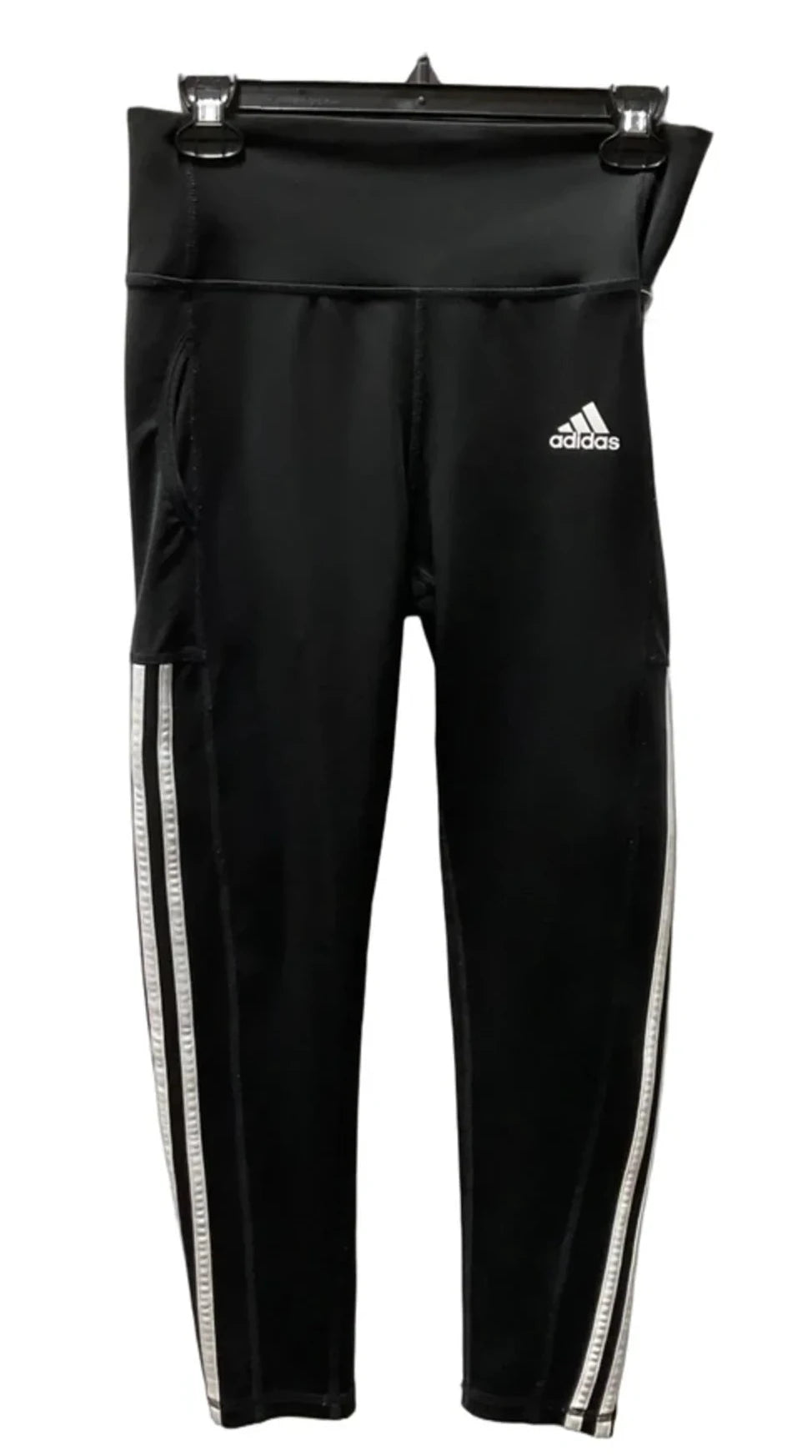 Athletic Leggings By Adidas In Black, Size: M