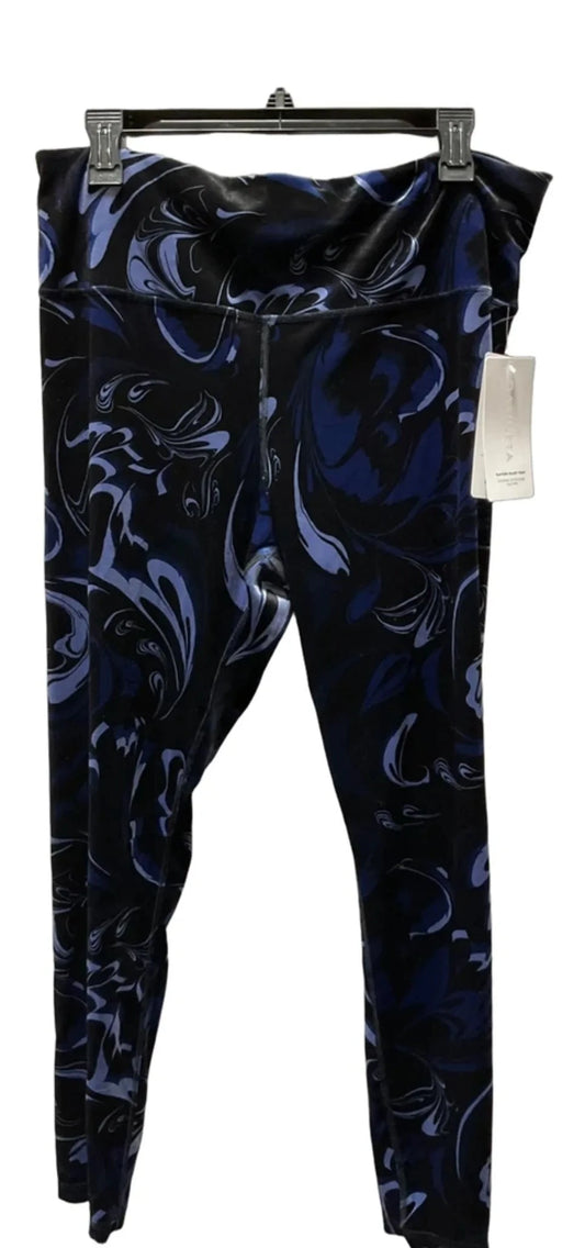 Athletic Leggings By Athleta In Blue, Size: Xl