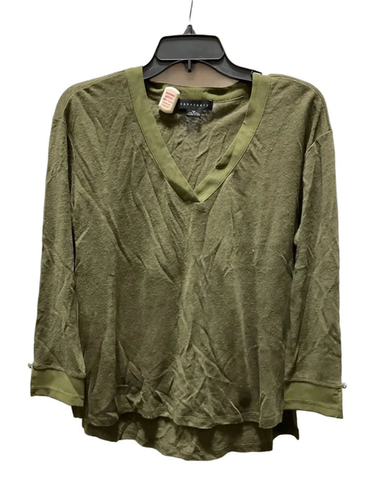 Top Long Sleeve Basic By Sanctuary In Green, Size: Xs