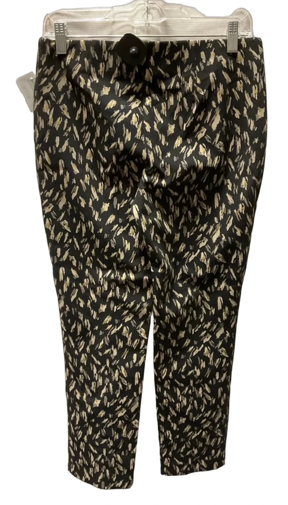 Pants Leggings By Chicos In Black & Gold, Size: 0
