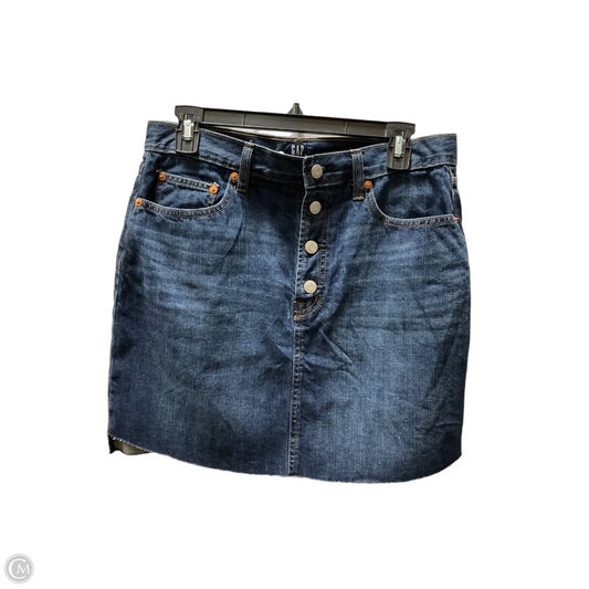 Skirt Mini & Short By Gap In Blue Denim, Size: 8