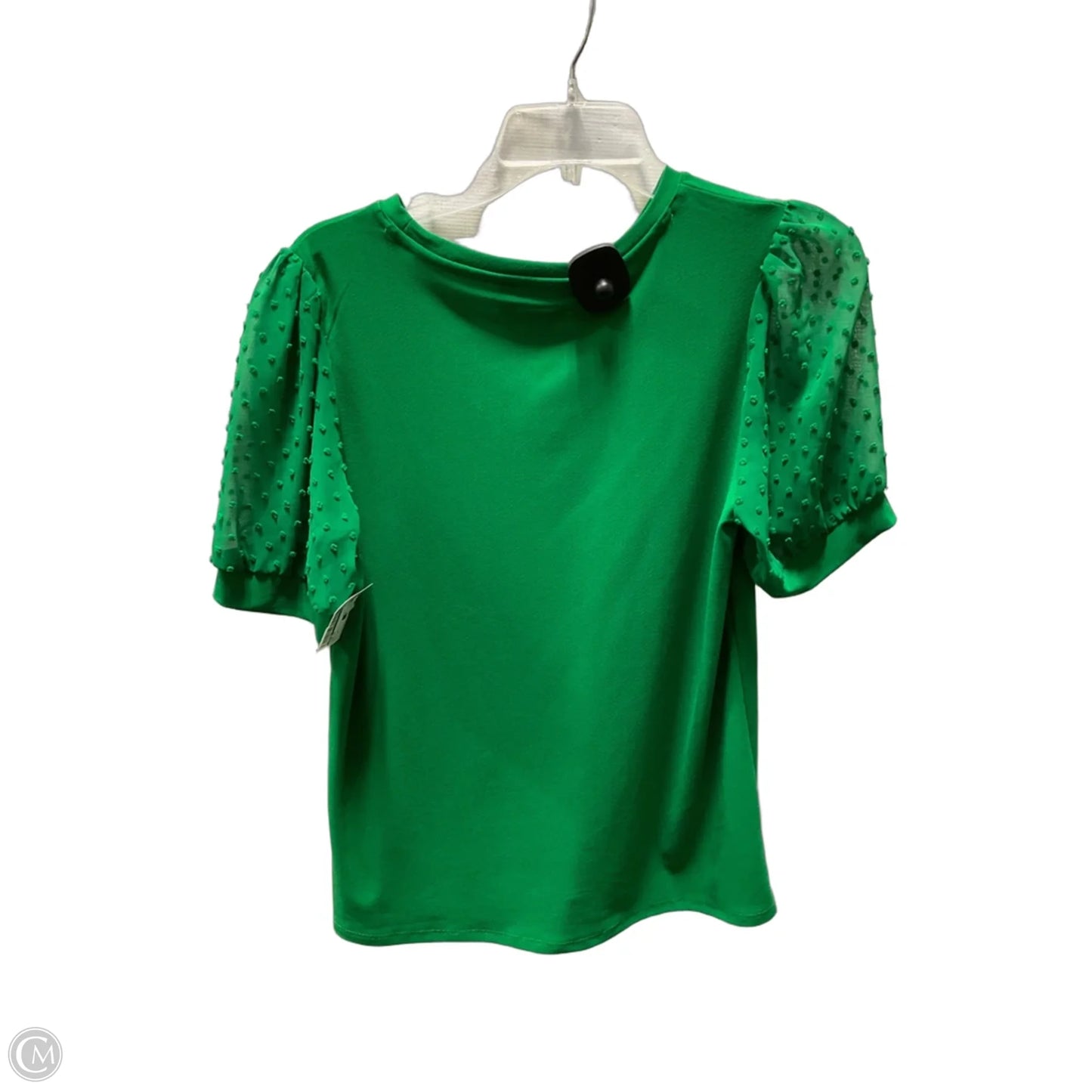Top Short Sleeve By Cece In Green, Size: M