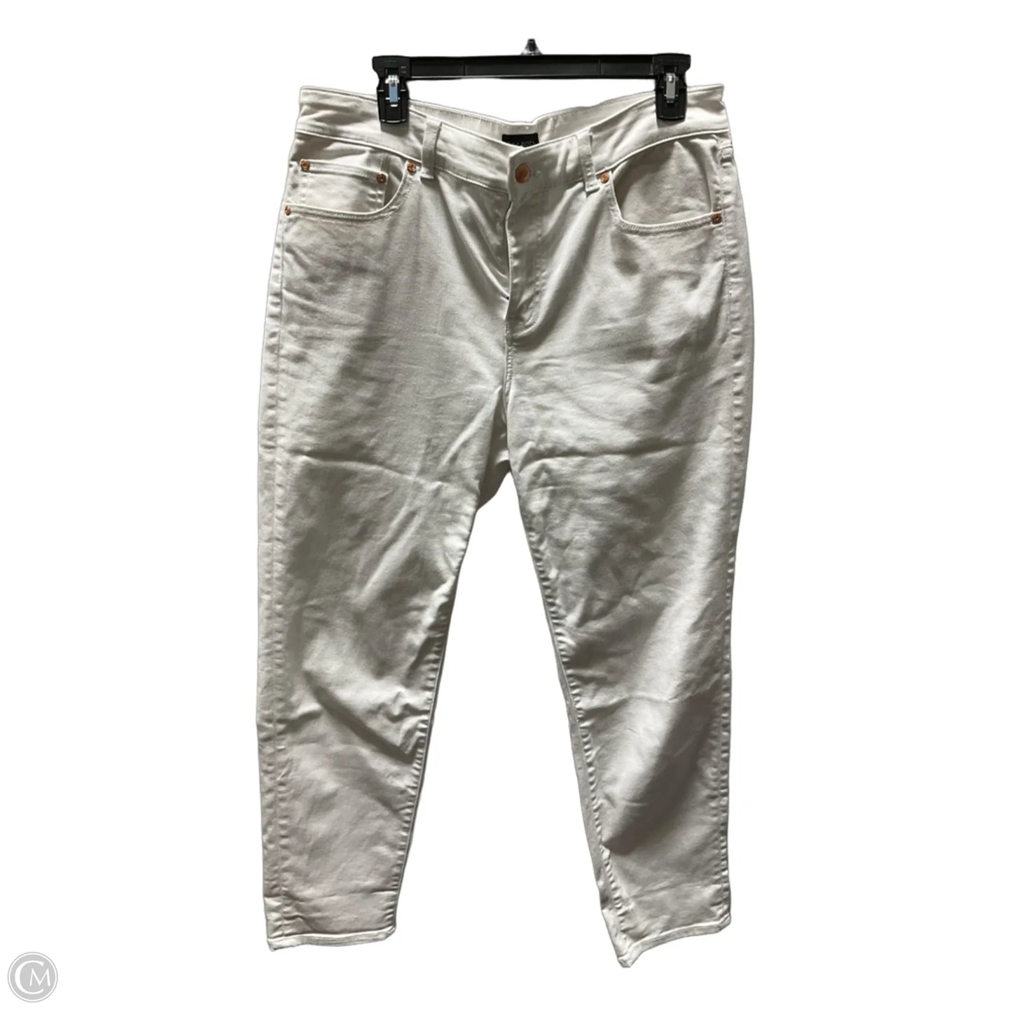 Jeans Straight By Talbots In White, Size: 10