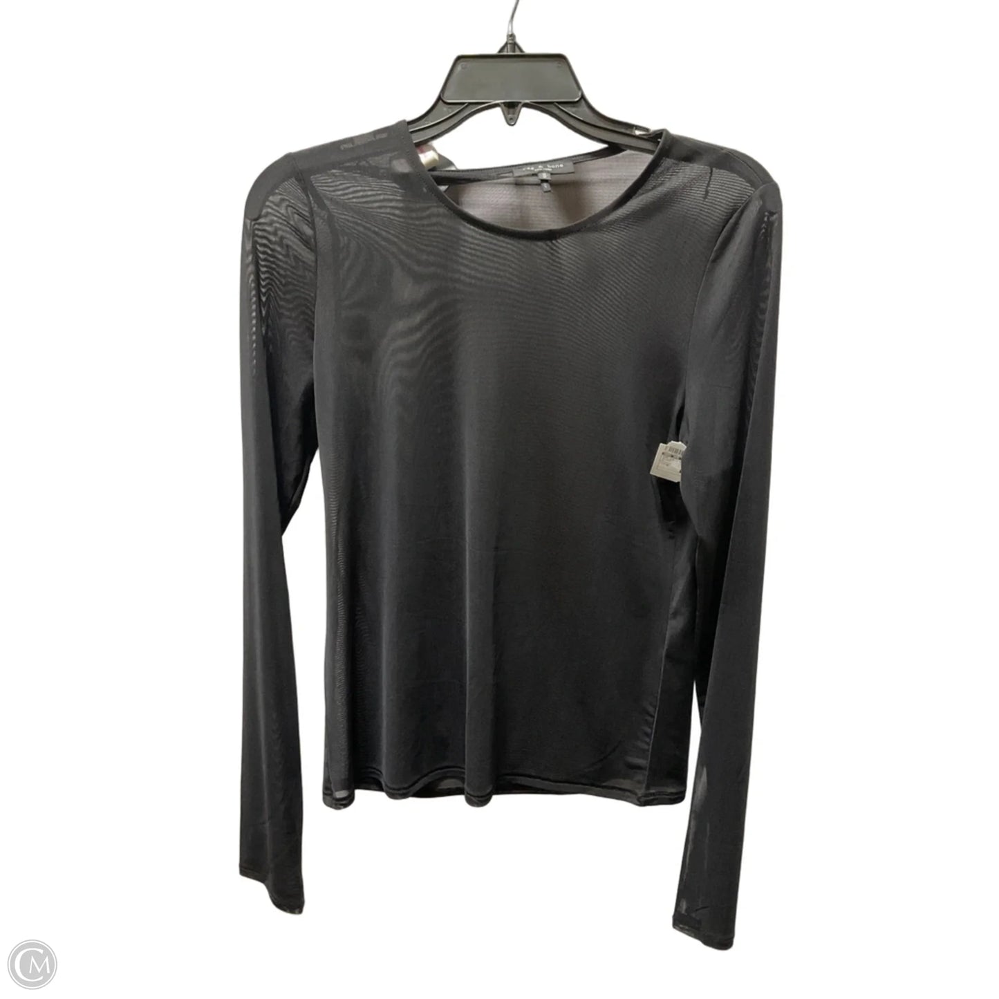 Top Long Sleeve By Rag And Bone In Black, Size: M