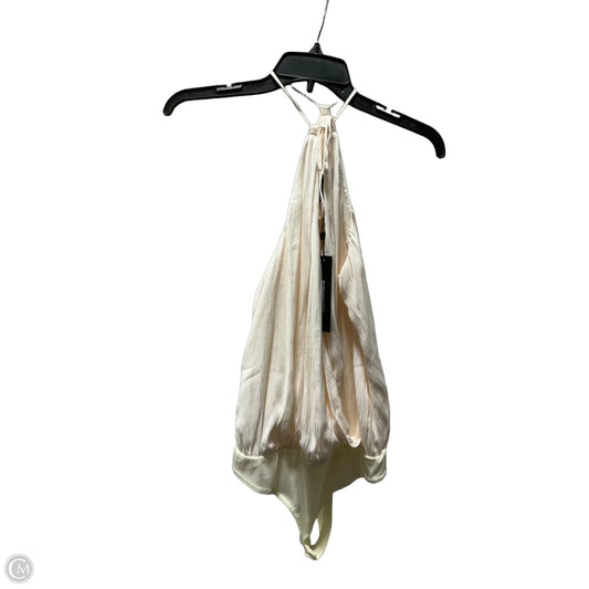 Top Sleeveless By Bcbgmaxazria In Cream, Size: M