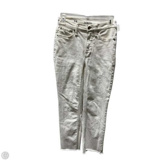 Jeans Cropped By J. Crew In White, Size: 2