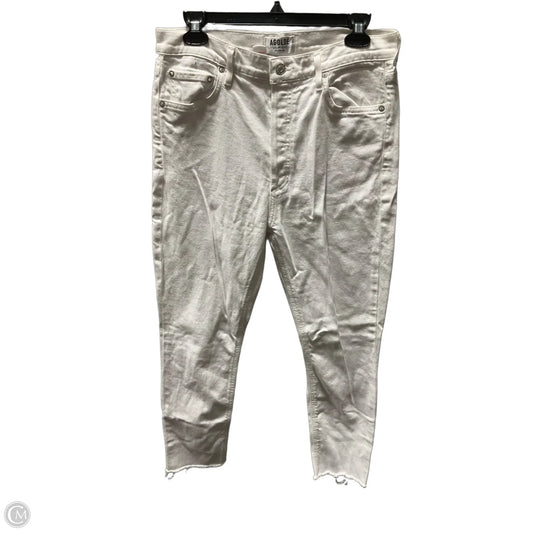 Jeans Skinny By Agolde In White, Size: 8