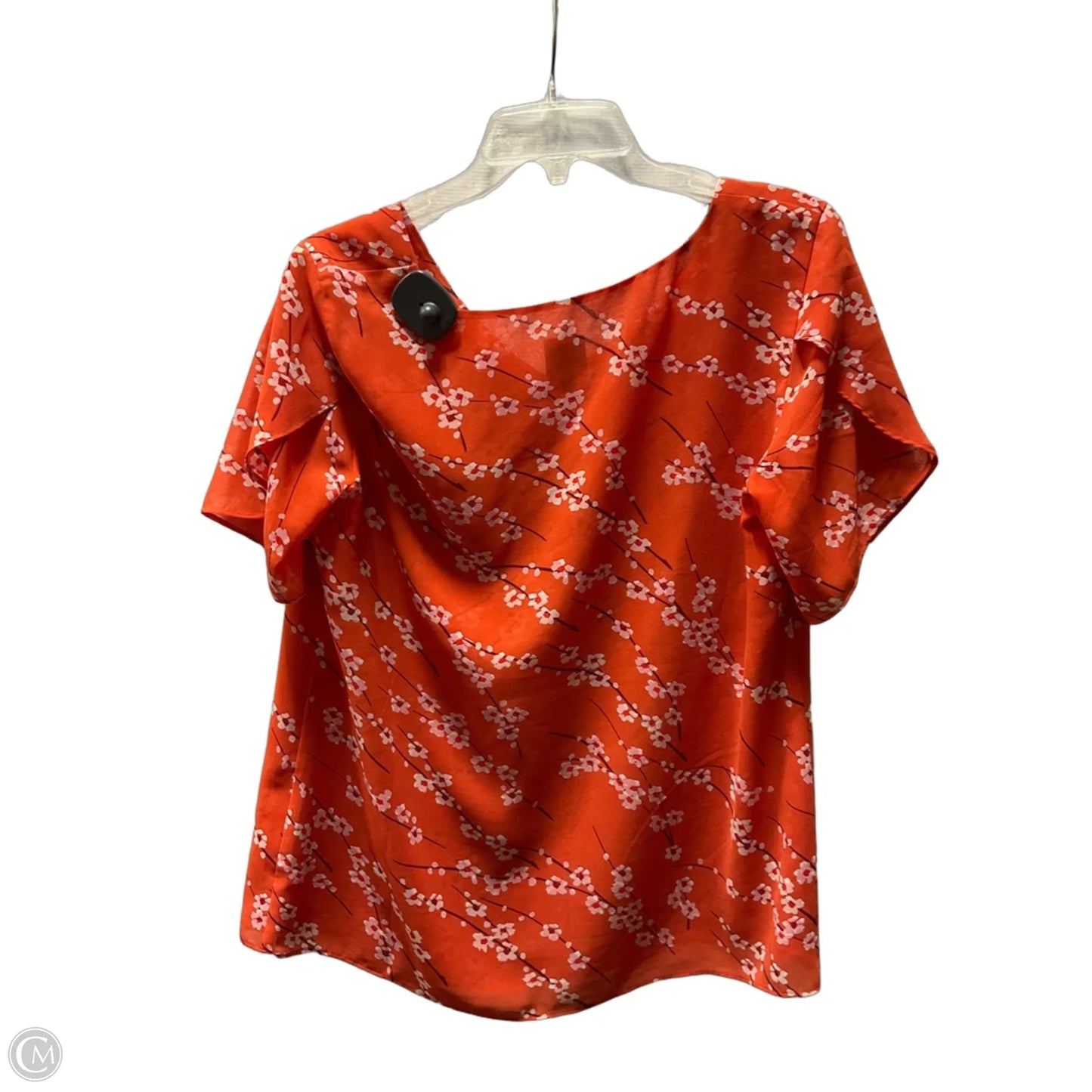 Top Short Sleeve By Cabi In Orange, Size: M