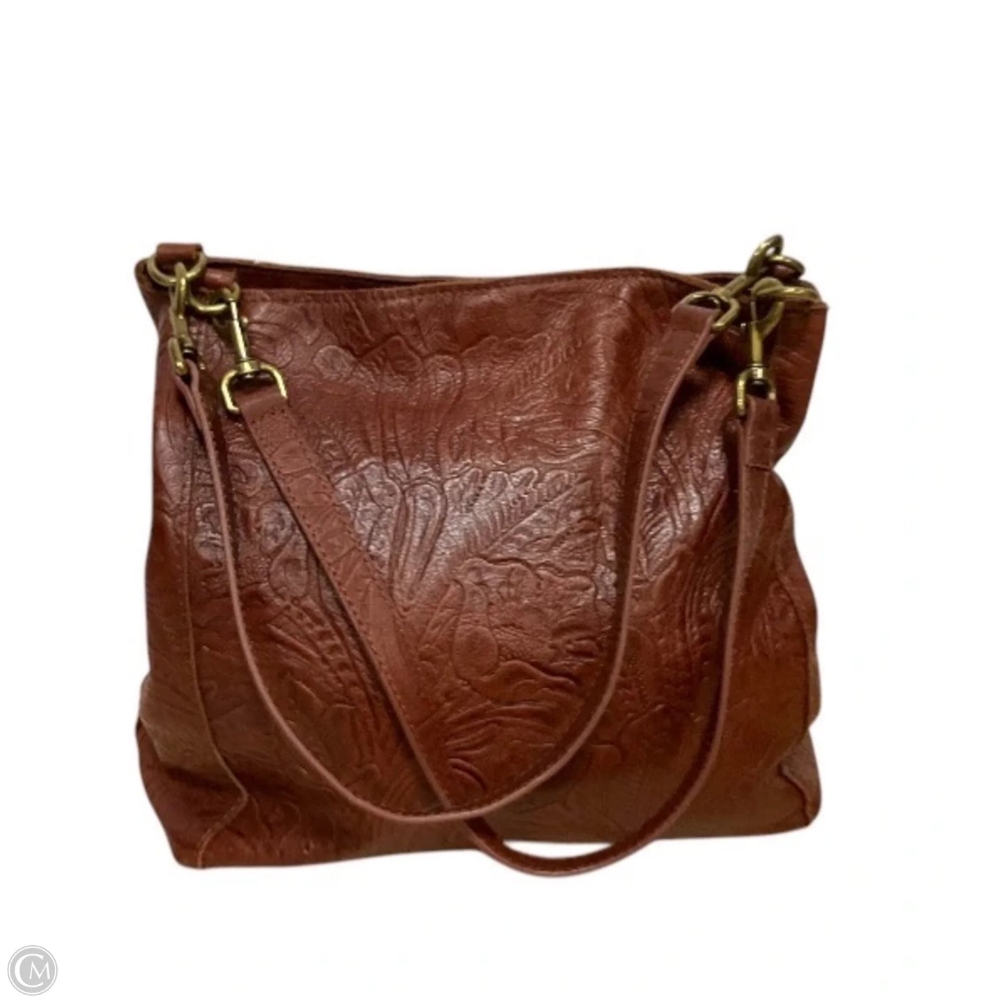 Handbag Leather By Cmc, Size: Medium