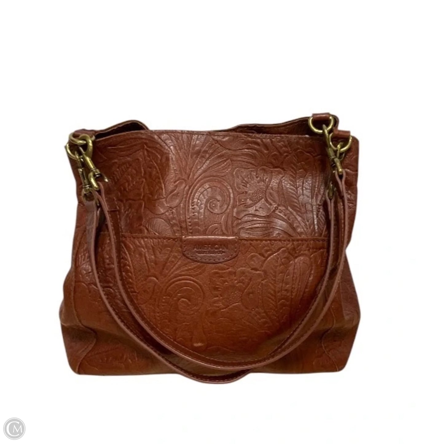 Handbag Leather By Cmc, Size: Medium