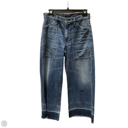 Jeans Wide Leg By Citizens Of Humanity In Blue Denim, Size: 4