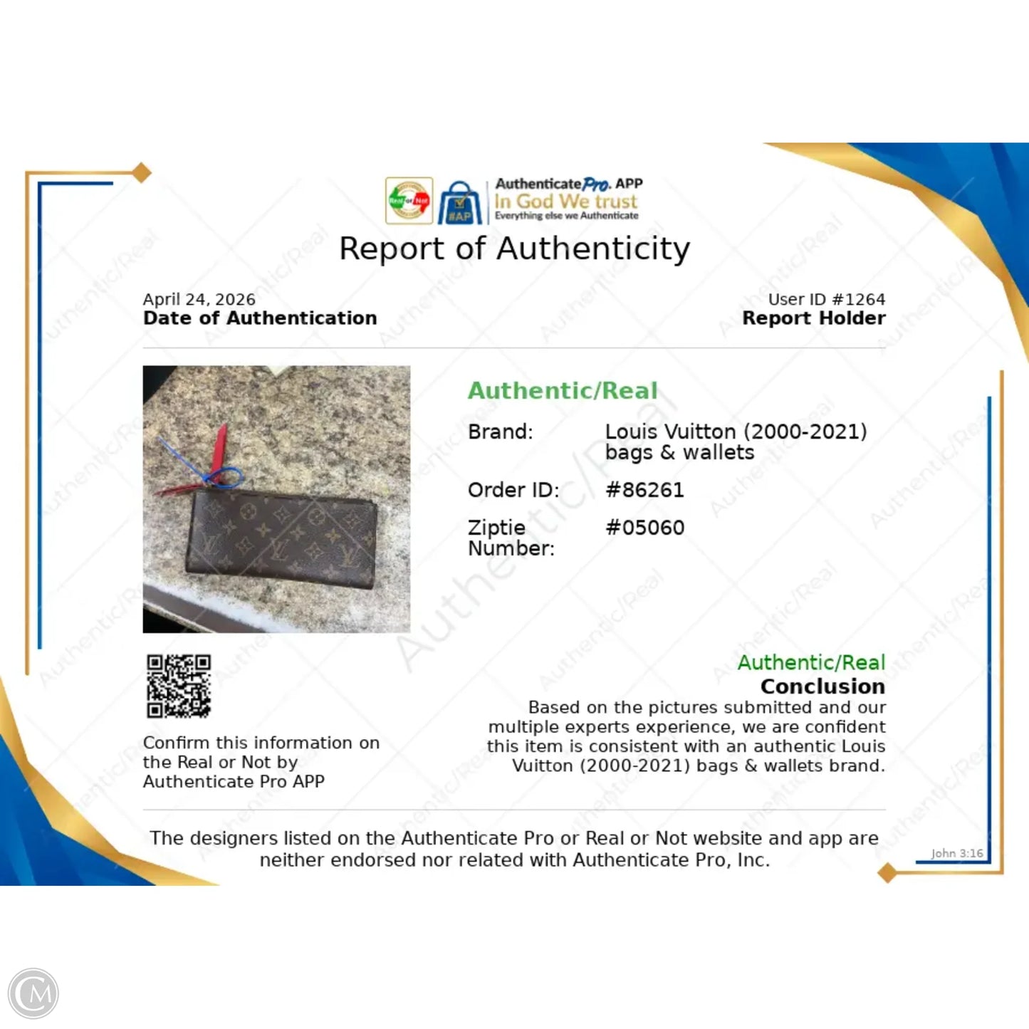 Wallet Luxury Designer By Louis Vuitton, Size: Large