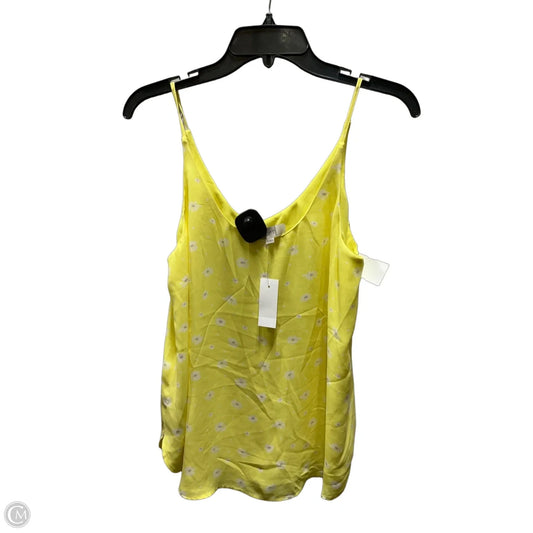 Top Sleeveless By Loft In Yellow, Size: M