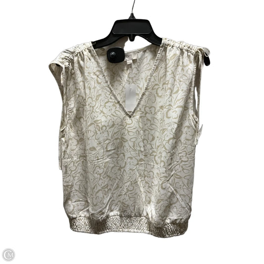 Top Sleeveless By Loft In Tan, Size: M