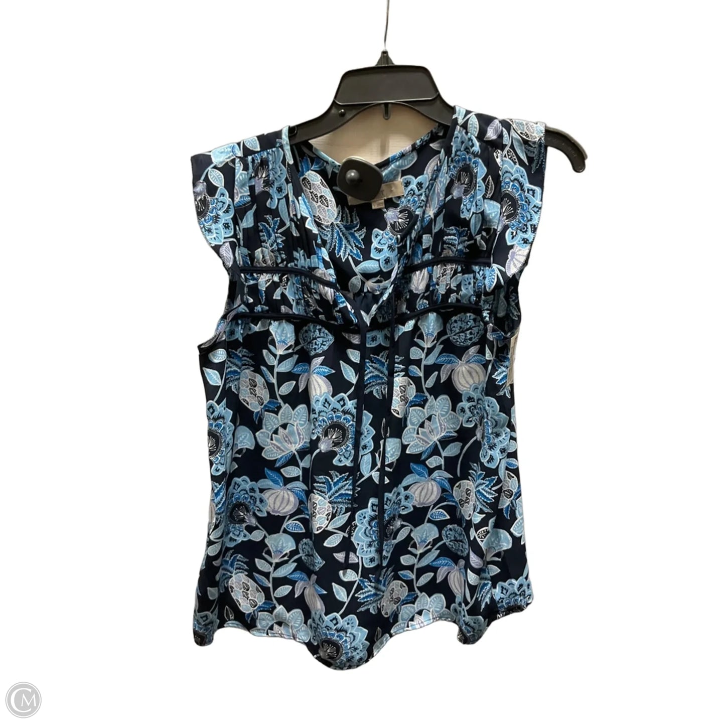 Top Sleeveless By Loft In Navy, Size: S