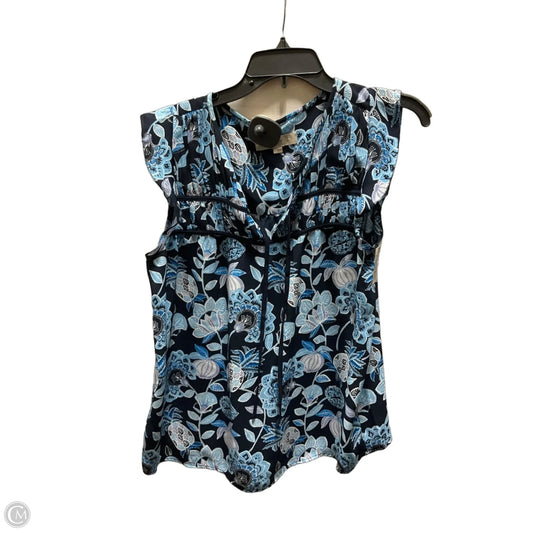 Top Sleeveless By Loft In Navy, Size: S
