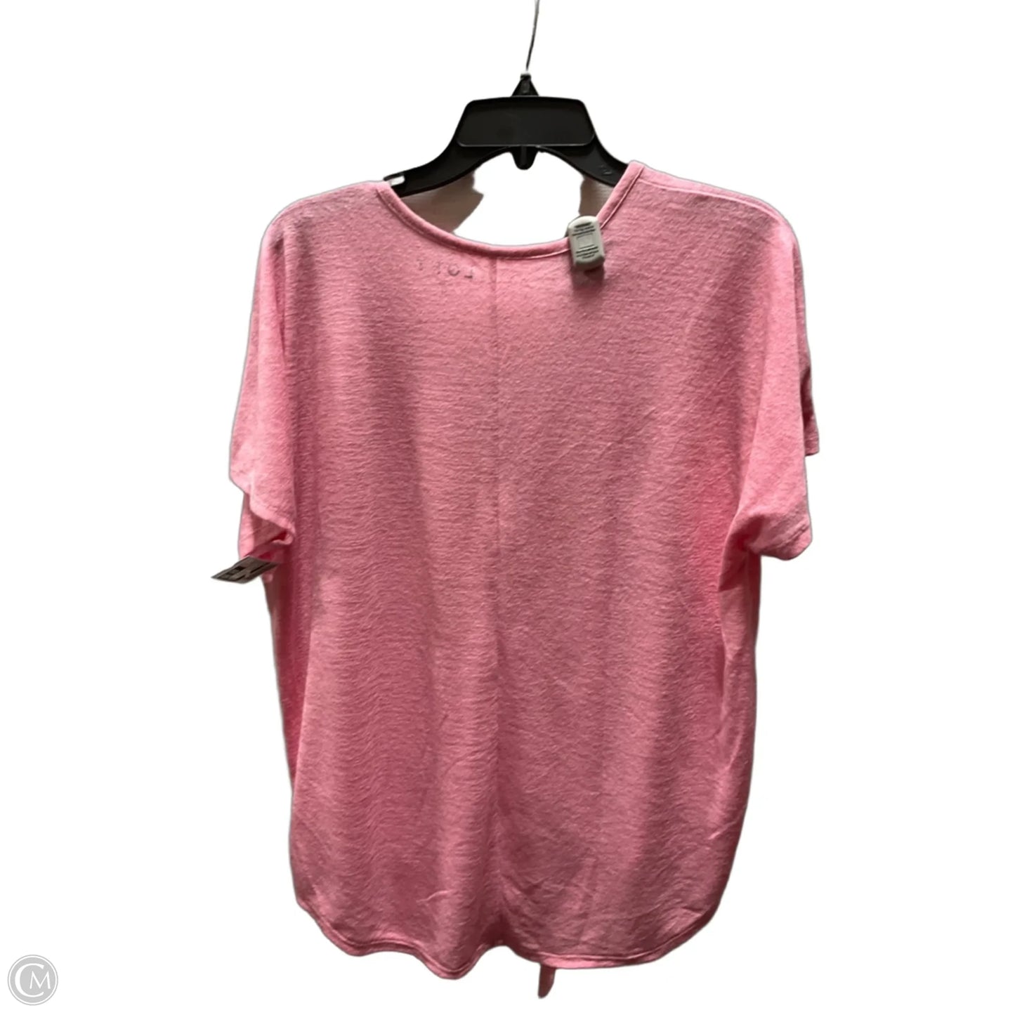 Top Short Sleeve Basic By Loft In Pink, Size: M