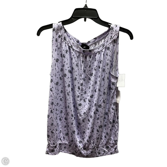 Top Sleeveless By Loft In Purple, Size: M