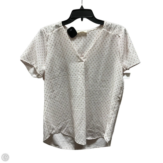 Top Short Sleeve By Les Amis In White, Size: M