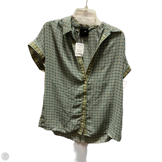 Top Short Sleeve By Max Studio In Green, Size: M