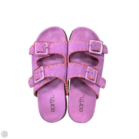 Sandals Flats By Earth In Pink, Size: 9