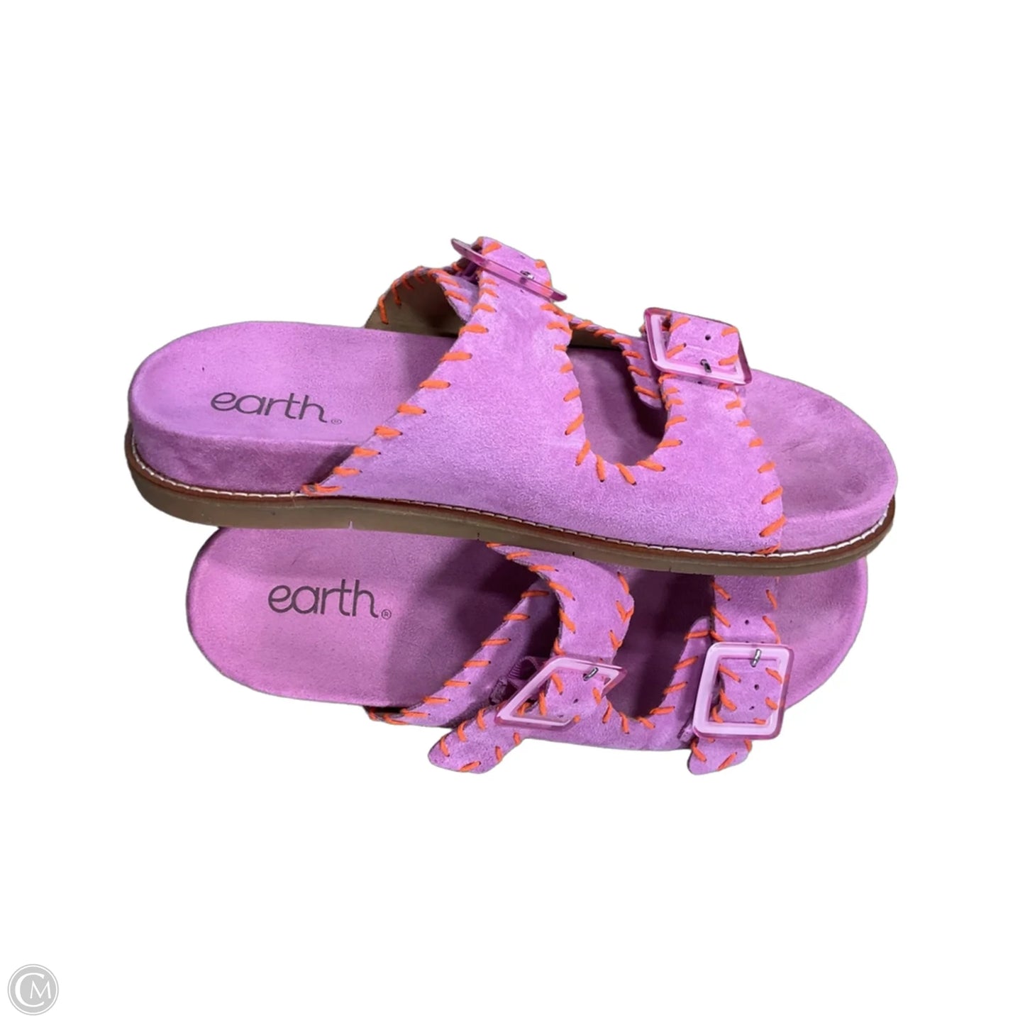 Sandals Flats By Earth In Pink, Size: 9