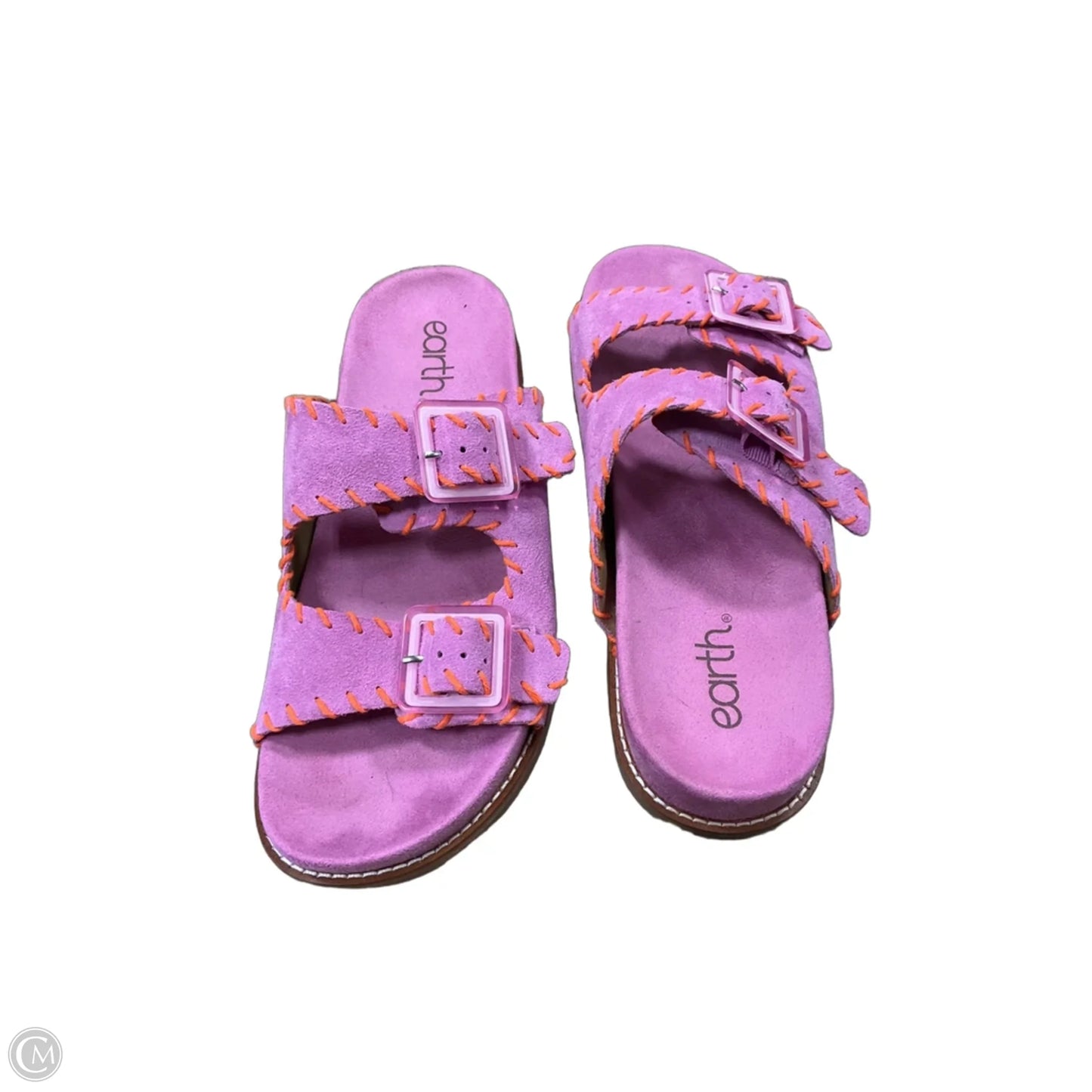 Sandals Flats By Earth In Pink, Size: 9